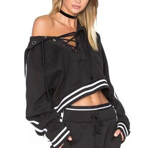 Rihanna X Puma FENTY Rising Sun Cropped Sweater Hoodie XS